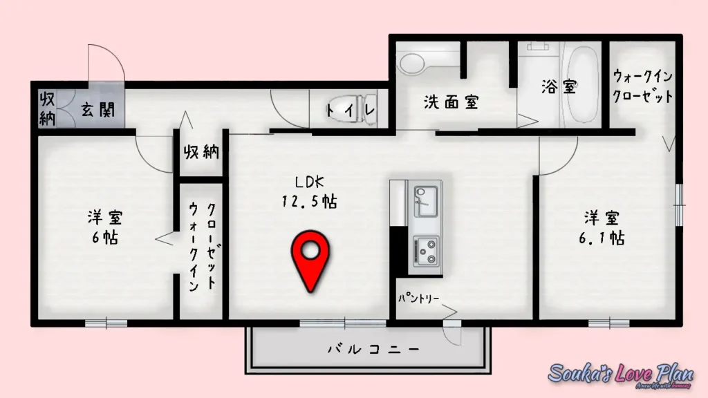 ラブハウス平面図
